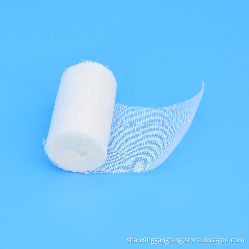 Bandage de gaze wow médical en coton avec une pointe